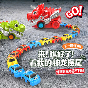 Coche Dinosaurio Teledirigido RC de 2.4GHz, 6 Juguetes de Coche, Modo Juego de Serpiente, Alcance de 30m, Sígueme, Retorno Automático, Educativo para Interiores y Exteriores - Product Image 3