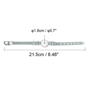 Braccialetto in metallo con Design personalizzato in pelle acciaio inossidabile con sublimazione in bianco-accessorio per mamma '<span class=keywords><strong>papà</strong></span> amore' - Product Image 5