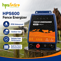 HPSFENCE OEM ODM HPS600 Veeomheining Energizer 15V 6J IPX6 CE Elektrische Boerderijomheining Oplader voor gebruik op weide en ranch, inclusief kit