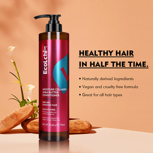 Ecolchi Custom Logo 750ml <strong>Silicone</strong> <strong>Free</strong> Keratin Herbal Argan Nourishing Anti-Frizz Refreshing 2-IN-1 Cream <strong>Conditioner</strong> - Product Image 5