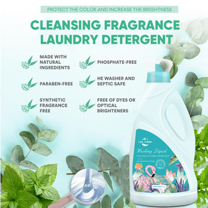 Mẫu Miễn Phí Nhà Máy Giá Bán Buôn Dài Hương Thơm Chất Tẩy Rửa Mạnh Mẽ Làm Sạch Chất Lỏng Giặt Chất Tẩy Rửa Cho Tay Và Máy Giặt - Product Image 3