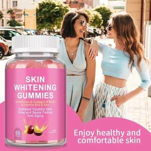 Hautaufhellendes L-Glutathion Kollagen Biotin Hyaluronsäure Beauty Fruchtgummi-Nahrungsergänzungsmittel mit Vitaminen für Dunkle Haut - Product Image 4