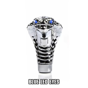 Pomo de Palanca de Cambios Cobra Snake, Palanca de Cambios Manual Cromada con Luz LED, Accesorio de Modificación para Automóvil - Product Image 6