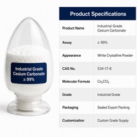 Yuwei 99% Kemurnian Cs2CO3 Serbuk Cesium Karbonat Anhidrat Katalis untuk Sintesis Organik Katalisis Industri (CAS 534-17-8)