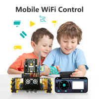 Kit de Robotique Éducatif KUONGSHUN OEM ODM pour l'Apprentissage STEM, Voiture Robotique Visuelle à Codage DIY ESP32 4WD WIFI APP pour Adultes, Compatible Arduino
