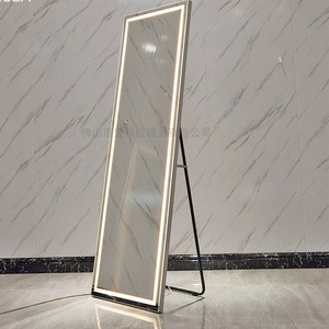 Thông Minh Đầy Đủ-Chiều Dài Gương <span class=keywords><strong>LED</strong></span> Ánh Sáng Thông Minh Mặc Quần Áo Gương Sàn Ánh Sáng Phát Ra Gương Với Ánh Sáng Phù Hợp Cửa Hàng Cắt Tóc - Product Image 3