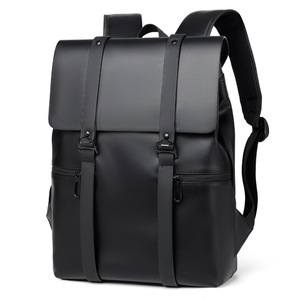 Sac à dos pour ordinateur portable à faible MOQ pour étudiants, en cuir PU imperméable, idéal pour les voyages d'affaires, le sport, les femmes et les hommes - Product Image 1