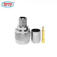 Connecteur coaxial RF de type N mâle à sertir pour câbles RG213, RG214, LMR400, RG8, 7DFB, H1000 – Vente en gros directe usine