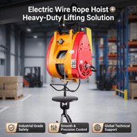 Nouvelle treuil électrique rapide à câble en aluminium 110V, capacité 300kg/500kg, mini-grue de levage pour hôtels