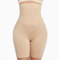 Gaine amincissante pour femme, taille haute, ajustée, effet push-up fessier, avec boutons réglables, sans couture, respirante, pour une taille plus cintrée