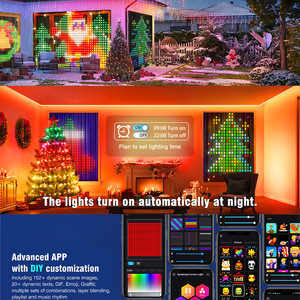 Tự làm da dây rèm đèn Phantom Màu rgbic Bluetooth kỳ nghỉ bên trung tâm mua sắm LED đèn nhiều màu sắc trang trí đèn - Product Image 4