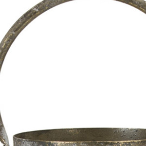 Set di due candelabri in metallo dorato, - Product Image 4