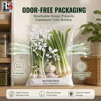 Op maat gemaakte micro-perforated zakjes, food grade BOPP, hitteverzegelbaar, voor salade en groenten, hoge kwaliteit diepdruk, retailmerk