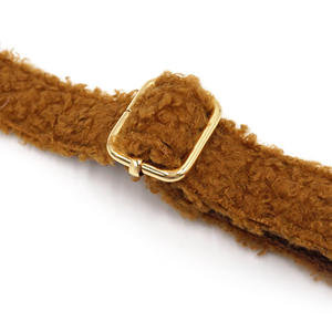 Hundehalsband für Welpen Verstellbares Haustierhalsband Metallschnalle Plüsch Samt Hundehalsbänder für Mittelgroße Hunde - Product Image 3