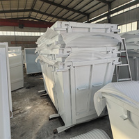 Norme australienne écologique de 6 mètres cubes de recyclage de chariot élévateur à benne en acier avec inclinaison
