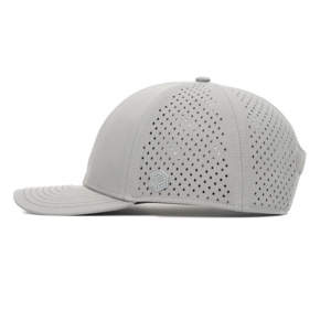 Casquette de baseball TCAP Chine personnalisée en tissu polyester imperméable avec patch en caoutchouc, structure à 6 panneaux - Product Image 4