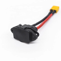 Câble de chargeur personnalisé pour vélo électrique 15A 30A IEC C14 T Type 3Pin prise d'entrée mâle citycoco pièces de scooter