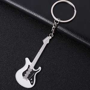 Tùy Chỉnh Keychain Charms Dễ Thương Men Kim Loại Guitar Musicomania Người Hâm Mộ Mặt Dây Chuyền Móc Chìa Khóa Cho Phụ Nữ Đảng Dây Móc Khóa Quà Tặng - Product Image 6