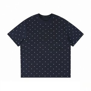 T-shirt unisexe RUICHI 220 GSM 100 % coton à col rond et pois, doux, respirant, ample, tendance, manches courtes, idéal pour l'été - Product Image 5