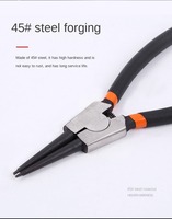 Ensemble de pinces professionnelles pour la fabrication de bijoux, pinces à bec courbé, aiguille longue, anneau à ressort, personnalisable, OEM, sertissage plastique pour bijoux