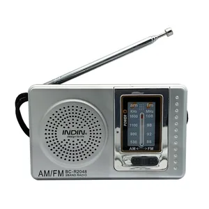 Popular Design BC-R2048 AM FM Radio Telescopic Antenna Multifunction Mini Pocket Radio Player