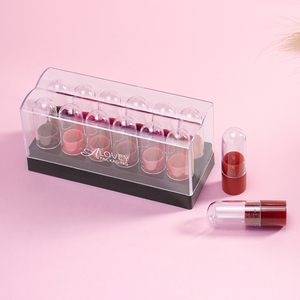 12 pcsミニカプセル口紅セット包装ミニ口紅チューブ1gミニ口紅ケースギフトフィードバック - Product Image 3