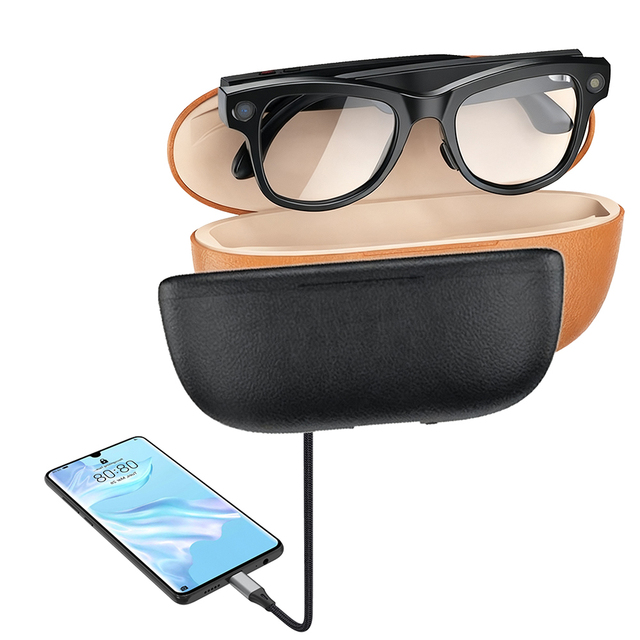 SJ2026 AI ChatGPT with Charging Case Photography and Video Recording Music and Call Real-time Translation Smart Glasses
