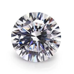 Certificación GRA D EF Forma redonda blanca Corte brillante <span class=keywords><strong>Moissanite</strong></span> suelto 1ct 3ct <span class=keywords><strong>6ct</strong></span> Diamantes de moissanita sintéticos de buena calidad - Product Image 1