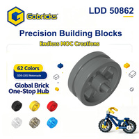 Gobricks - Bloques de Construcción al por Mayor, Piezas GDS-2202 LDD 50862 454229, Rueda 15 X 6, Motocicleta Urbana para Modelo de Vehículo MOC, Juguete de Bricolaje