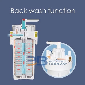 Contenitore per Filtro Pre-Purificatore d'Acqua Facile da Installare 10/20*4.5 Pollici con Valvola <span class=keywords><strong>di</strong></span> Controllo e Bypass per Hotel - Product Image 4