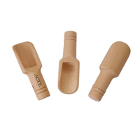Petites cuillères courtes en bois de bambou pour cuisiner et mesurer Mini cuillères pour le buffet de sel et de bonbons de bain pour le thé Autres boissons