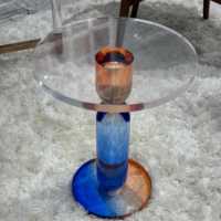Table basse de chambre à coucher en acrylique de haute qualité avec bords lisses