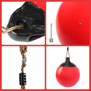 Red Inflatable <b>Swing</b> 30cmx38cm Plastic Outdoor Sensory Integration Training Equipment For Children - Product Image 4