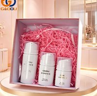 Flacon pompe sans air en plastique PP blanc de luxe vide de 15 ml, 30 ml, 50 ml, 100 ml avec logo imprimé pour l'emballage de lotion, crème et soins de la peau