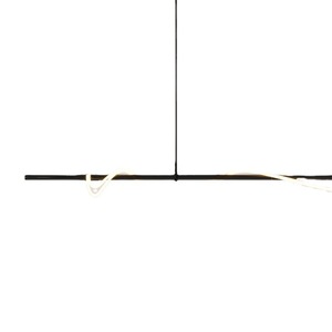 Lámpara de Araña de Diseño Artístico para Restaurante, Muebles Suaves, Líneas Curvas Irregulares para Isla, Barra, Mostrador, Oficina de Ventas, Lámparas Colgantes - Product Image 6