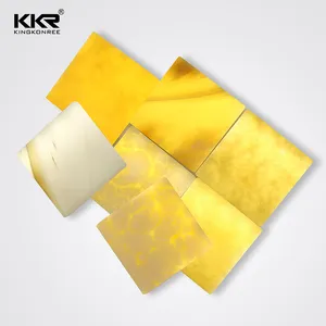 Tấm Đá Nhân Tạo Tấm Đá Acrylic Trong Suốt Tấm Nhựa Acrylic Onyx Mờ Nhựa Bề Mặt Rắn Bảng Điều Khiển Mờ KKR