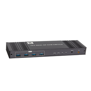 <span class=keywords><strong>TESmart</strong></span> Extenseur VGA CAT5e TX/RX 300m <span class=keywords><strong>KVM</strong></span> Métallique avec Audio Vidéo pour Sécurité et Surveillance - Product Image 1