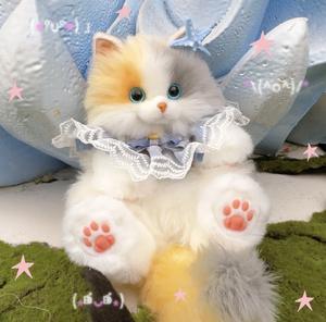 Adorabile zaino in peluche a forma di gatto per bambini e adolescenti, borsa giocattolo morbida e leggera per l'uso quotidiano - Product Image 4