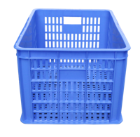 Panier en plastique 500*355*275mm Caisse en plastique à mailles de bonne qualité pour fruits et légumes