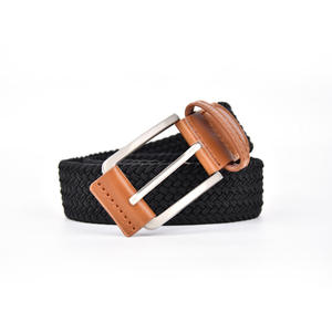 Sabuk Web elastis kepang untuk pria, sabuk Web elastis kasual dengan jins Golf 1 <span class=keywords><strong>3</strong></span>/8 inci - Product Image 2