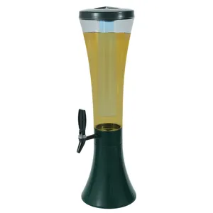 Распродажа, пластиковый диспенсер для напитков в пивной башне со светодиодными лампами, съемный дозатор для пива