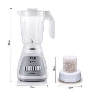 Blender électrique 300W, Licuadora Eléctrica, capacité de 1,5L, 10 vitesses, lames en acier inoxydable, facile à nettoyer - Product Image 6