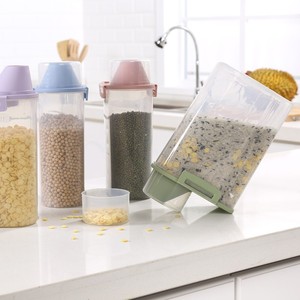 Récipient hermétique transparent à clipser pour céréales entières et nourriture pour chiens, conteneur de stockage anti-humidité avec tasses doseuses - Product Image 3