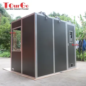 TourGo Portable 3 Person Conference Translation Booth For Simultaneous Interpretation