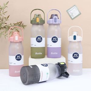 Large Half Gallon 1.5L Motivational Water <b>Bottle</b> With Time Marker & Straw Leakproof Tritan Bpa Free Gym And Outdoor Water Jug - Product Image 6