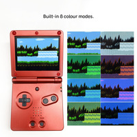 Kit d'écran LCD rétroéclairé laminé Hispeedido Drop in pour GBA SP IPS V5 avec coque 720x480 pour console Game Boy Advance SP