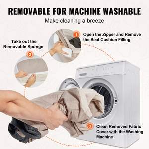 Siège de voiture pour animaux de compagnie Vevor, rectangulaire, en coton solide, pour chiens de moins de 55 lb, type baril - Product Image 6