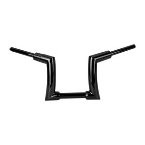Guidon de moto Ape Hanger Z Bar 10 pouces en fer noir brillant pour Harley Sportster XL 88-22 <span class=keywords><strong>Dyna</strong></span> 92-17 Softail 95-24 - Product Image 2