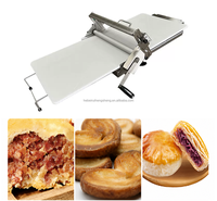 Laminoir à pâte pliant manuel 12 pouces pour boulangerie domestique, épaisseur réglable, pour farine, pizza, croissants, pâte feuilletée