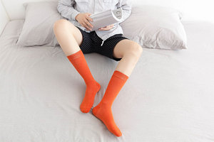 Pure <strong>Black</strong> Organic Cotton Bamboo <strong>Socks</strong> Manufacturer Gift for <strong>Men's</strong> Lengthen <strong>Socks</strong> Sublimation Design Mid Calf Business <strong>Socks</strong> - Product Image 5